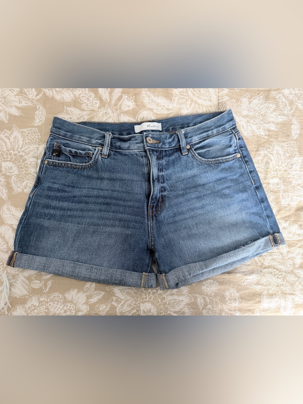 KanCan Medium Blue Denim Shorts